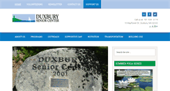 Desktop Screenshot of duxburyseniorcenter.org