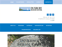 Tablet Screenshot of duxburyseniorcenter.org